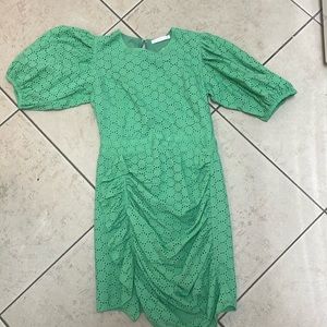 Green dress shirt and great for the holiday!! The brand is Karlie!